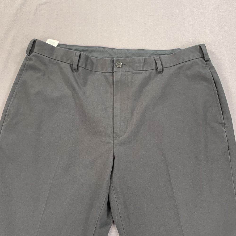 Brooks Brothers Pants Mens 40x30 (38x30) Black Advantage Chino Clark Flat Front - Picture 3 of 16